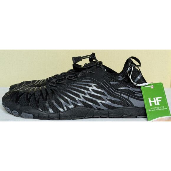 Hike Footwear Shoes Mens 10 EU 43 Black Lorax Pro Barefoot Wide Toe NEW Hiking - Picture 2 of 5